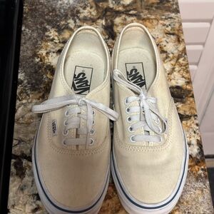 Vans Off-White Canvas Sneakers